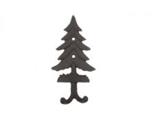 Cast Iron Pine Tree Decorative Metal Wall Hooks 6.5