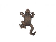 Rustic Copper Cast Iron Frog Hook 6