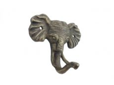 Rustic Gold Cast Iron Elephant Hook 5