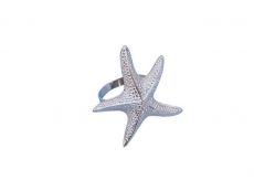 Chrome Starfish Napkin Ring 3