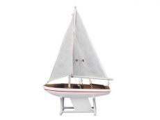 Wooden It Floats Intrepid Model Sailboat 12