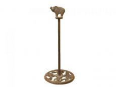 Cast Iron Pig Extra Toilet Paper Stand 15