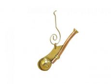 Solid Brass-Copper Bosun Whistle Christmas Ornament 4