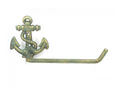 Antique Bronze Cast Iron Anchor Toilet Paper Holder 10