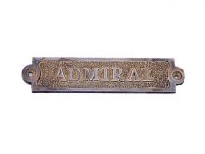 Antique Copper Admiral Sign 6