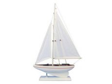 Wooden Intrepid Model Sailboat 17