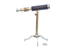 Solid Brass Telescope on Stand 17\