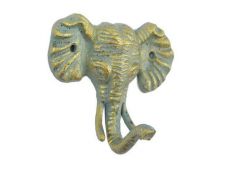Antique Seaworn Bronze Cast Iron Elephant Hook 5