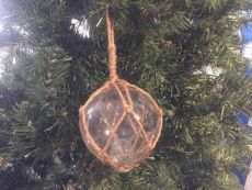Clear Japanese Glass Ball Fishing Decoration Christmas Ornament 4