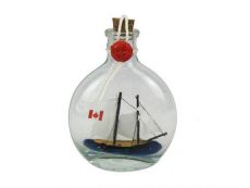 Bluenose Sailboat in a Glass Bottle 4
