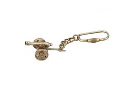 Solid Brass Cannon Key Chain 5