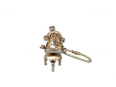 Solid Brass Theodolite Key Chain 5
