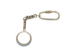Solid Brass Handle Magnifier Key Chain 4
