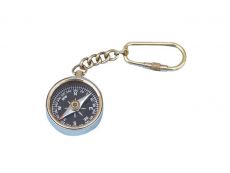 Solid Brass Compass Key Chain 5