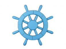 Light Blue Decorative Ship Wheel 12\