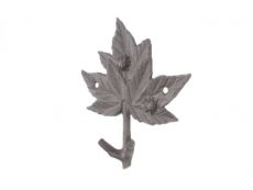 Cast Iron Maple Tree Leaves Decorative Metal Tree Branch Hooks 6.5