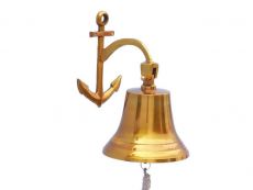 Brass Plated Hanging Anchor Bell 12
