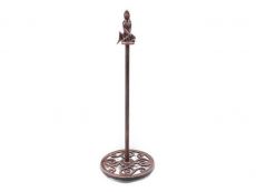 Rustic Copper Cast Iron Mermaid Extra Toilet Paper Stand 16