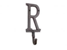 Cast Iron Letter R Alphabet Wall Hook 6