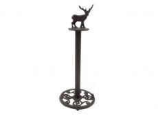 Cast Iron Moose Bathroom Extra Toilet Paper Stand 16