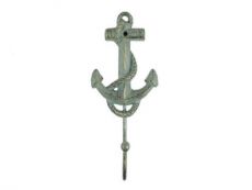 Antique Bronze Cast Iron Anchor Hook 7