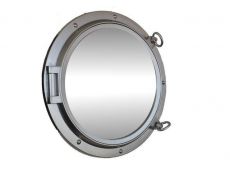 Silver Finish Decorative Ship Porthole Mirror 24\