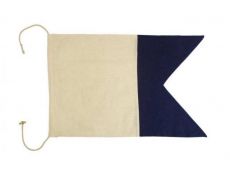 Letter A Cloth Nautical Alphabet Flag Decoration 20