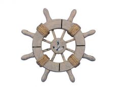 Rustic Decorative Ship Wheel With Anchor 6