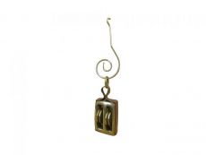 Solid Brass Pulley Christmas Ornament 4