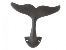 Cast Iron Decorative Whale Tail Hook 5