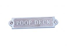 Chrome Poop Deck Sign 6