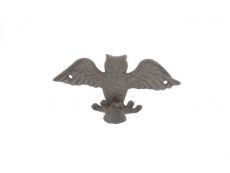 Cast Iron Flying Owl Decorative Metal Talons Wall Hooks 6