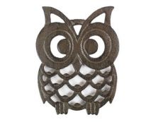 Cast Iron Owl Trivet 8