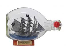 Flying Dutchman Pirate Ship in a Glass Bottle 7