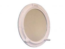 Gloss White Decorative Ship Porthole Mirror 24