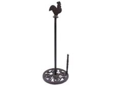 Cast Iron Rooster Paper Towel Holder 15