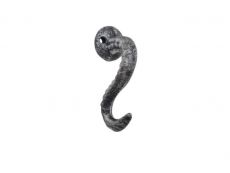 Rustic Silver Cast Iron Octopus Tentacle Decorative Metal Wall Hook 4.5