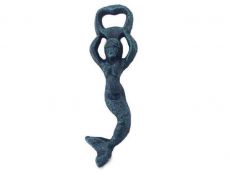 Seaworn Blue Cast Iron Swimming Mermaid Bottle Opener 7\