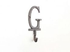 Cast Iron Letter G Alphabet Wall Hook 6