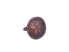 Antique Copper Sand Dollar Napkin Ring 2