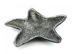 Antique Silver Cast Iron Starfish Decorative Bowl 8