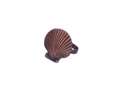 Antique Copper Seashell Napkin Ring 2