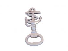 Brushed Nickel Anchor With Rope Bottle Opener 5