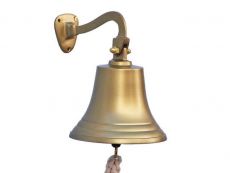 Antique Brass Hanging Ships Bell 11