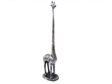 Rustic Silver Cast Iron Giraffe Extra Toilet Paper Stand 19