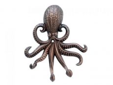 Antique Copper Wall Mounted Octopus Hooks 7