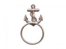 Silver Finish Anchor Towel Holder 9