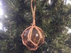 Amber Japanese Glass Ball Fishing Float Decoration Christmas Ornament 3