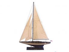 Wooden Vintage Enterprise Limited Model Sailboat Decoration 35
