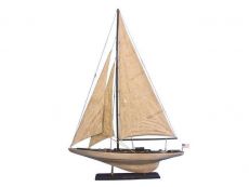 Wooden Vintage Intrepid Limited Model Sailboat Decoration 35